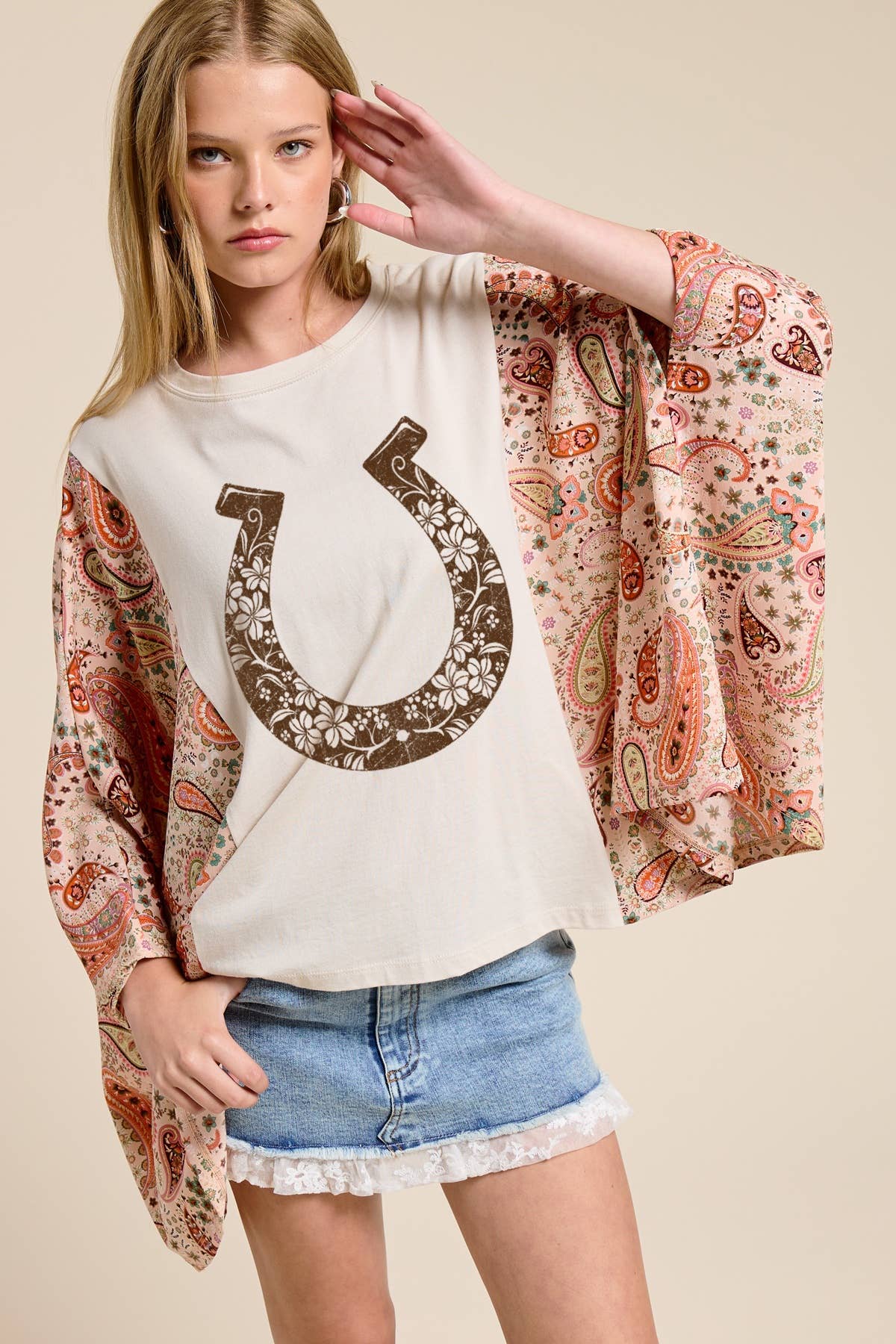 HORSESHOE KAFTAN: WHITE