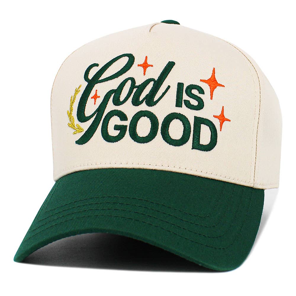 GOD IS GOOD HAT: GREEN