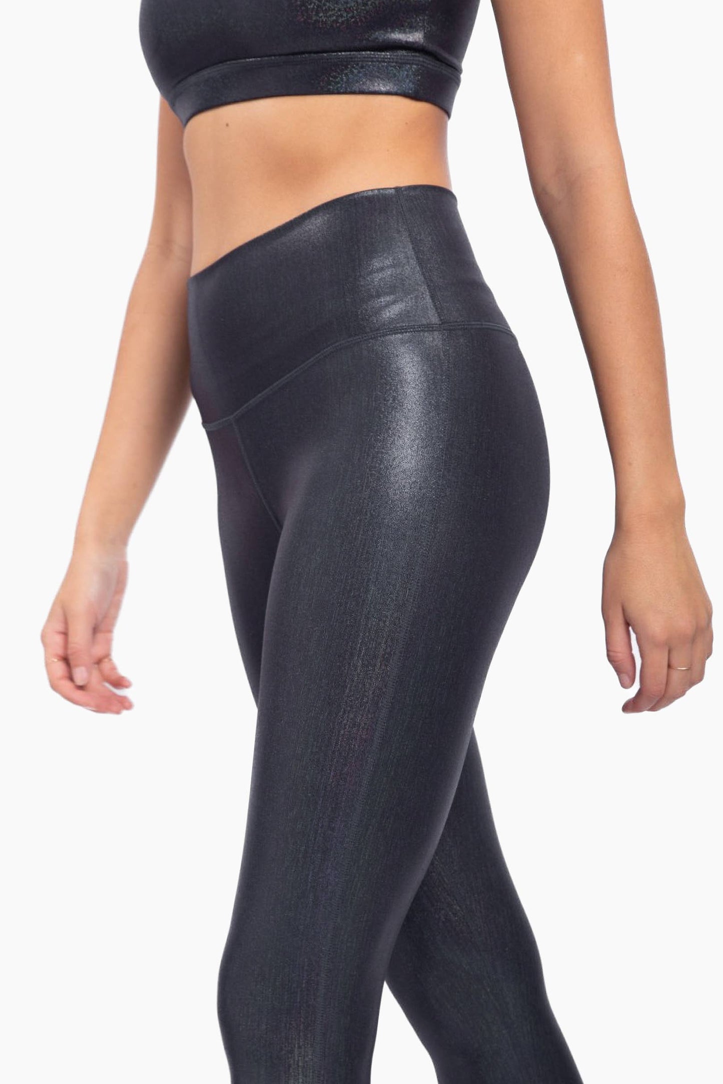 HIGH WAISTED FOIL LEGGINGS