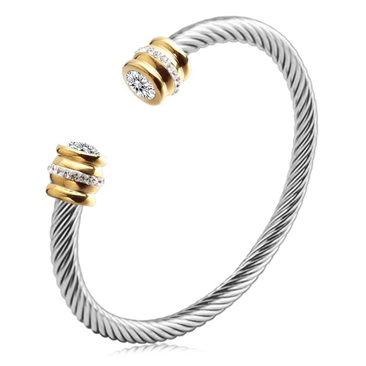 SILVER CABLE BRACELET