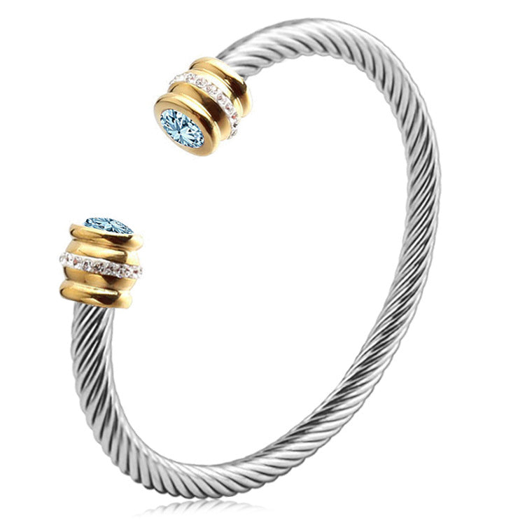 SILVER CABLE BRACELET