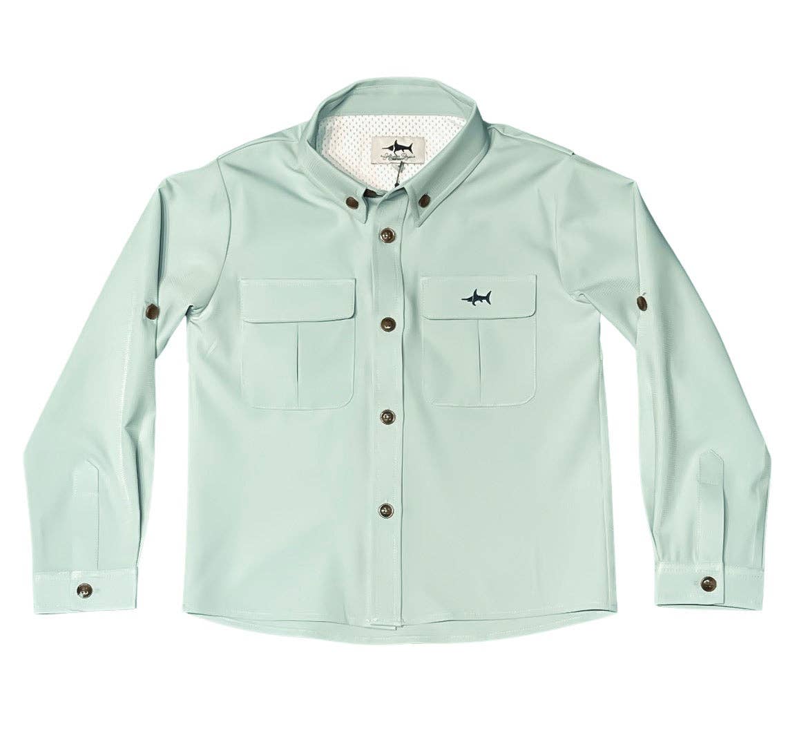 FLAGLER FISHING SHIRT- MINT