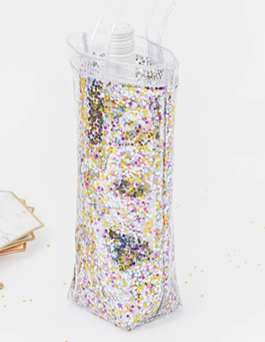 CONFETTI WINE TOTE