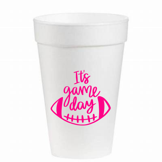 ITS GAME DAY PINK- 16OZ CUP 12 PACK