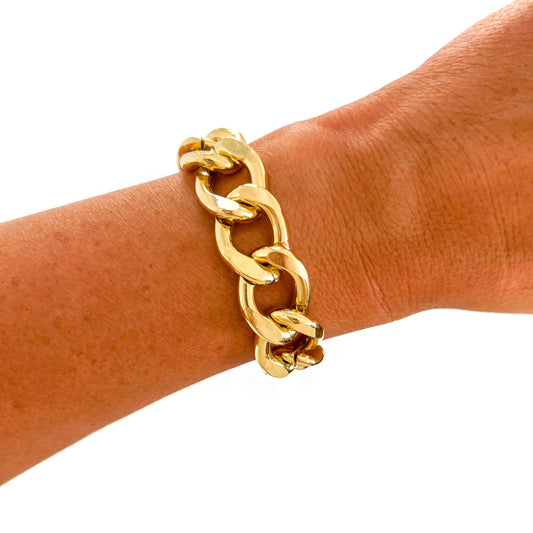 GOLD CHAIN LINK BRACELET