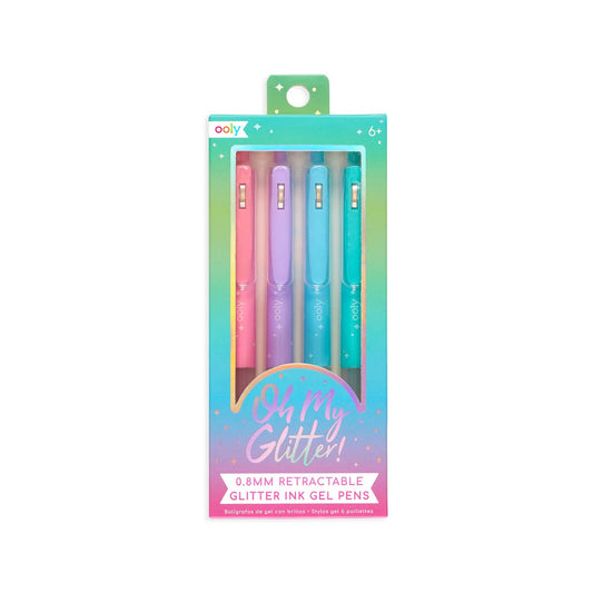 GLITTER GEL PENS- SET OF 4