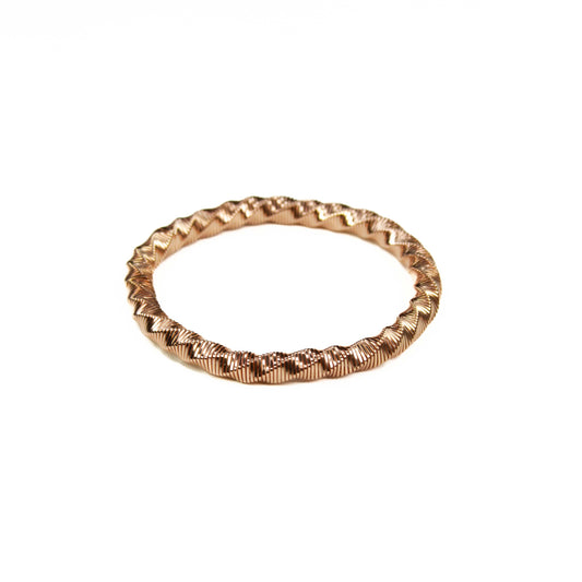 ROSE GOLD BRACELET: LOOSE TWIST