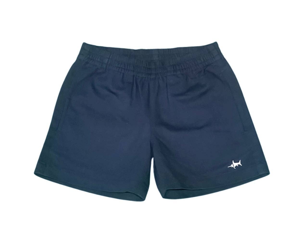 NAPLES ELASTIC WAIST SHORTS NAVY