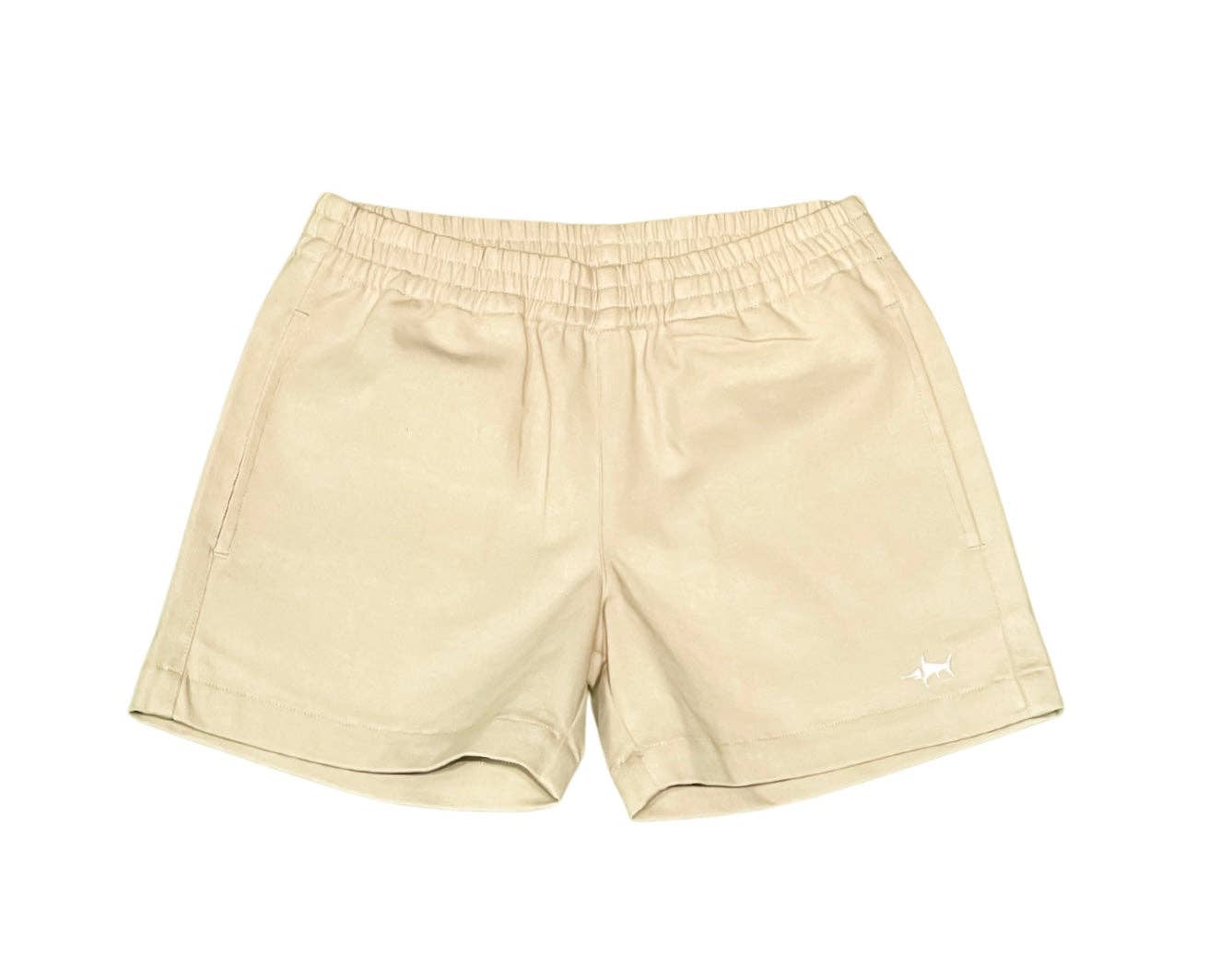 NAPLES ELASTIC WAIST SHORTS KHAKI