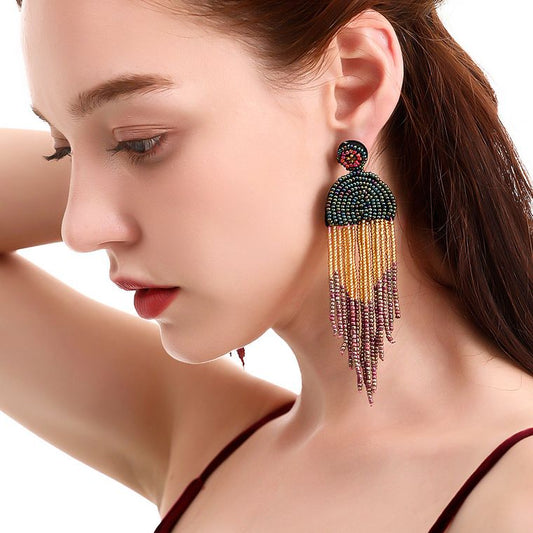 BOHO FRINGE EARRING