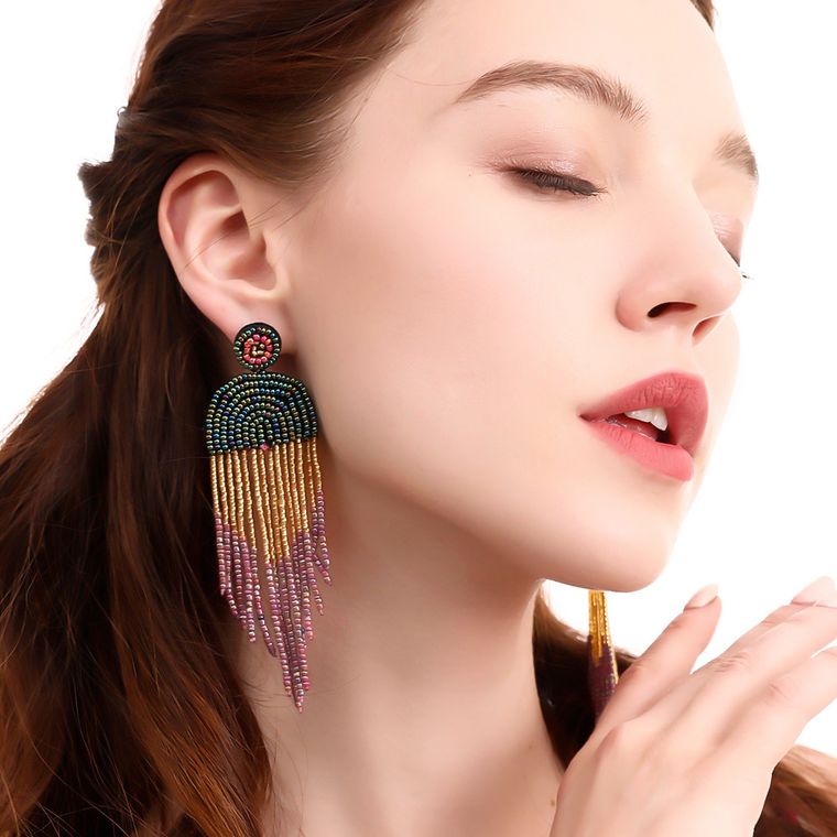 BOHO FRINGE EARRING